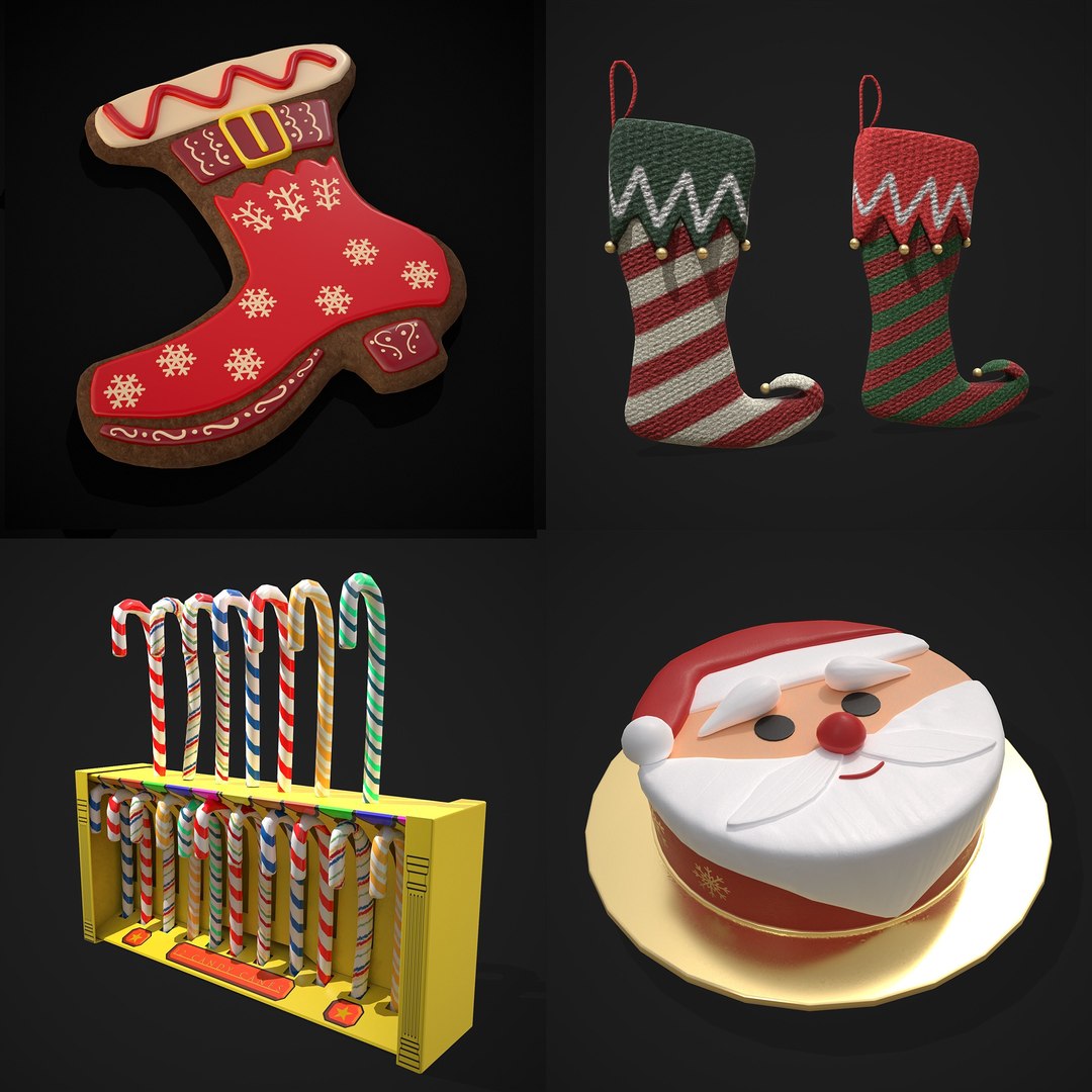 Christmas Prop Mix Ten 3D https://p.turbosquid.com/ts-thumb/cQ/3dbmTU/pr/cutesantacake3dmodellowpolyobjfbxcopy/png/1677709646/1920x1080/fit_q87/7070bc7efbdf1f0ade560bf2bb19303c719b4182/cutesantacake3dmodellowpolyobjfbxcopy.jpg