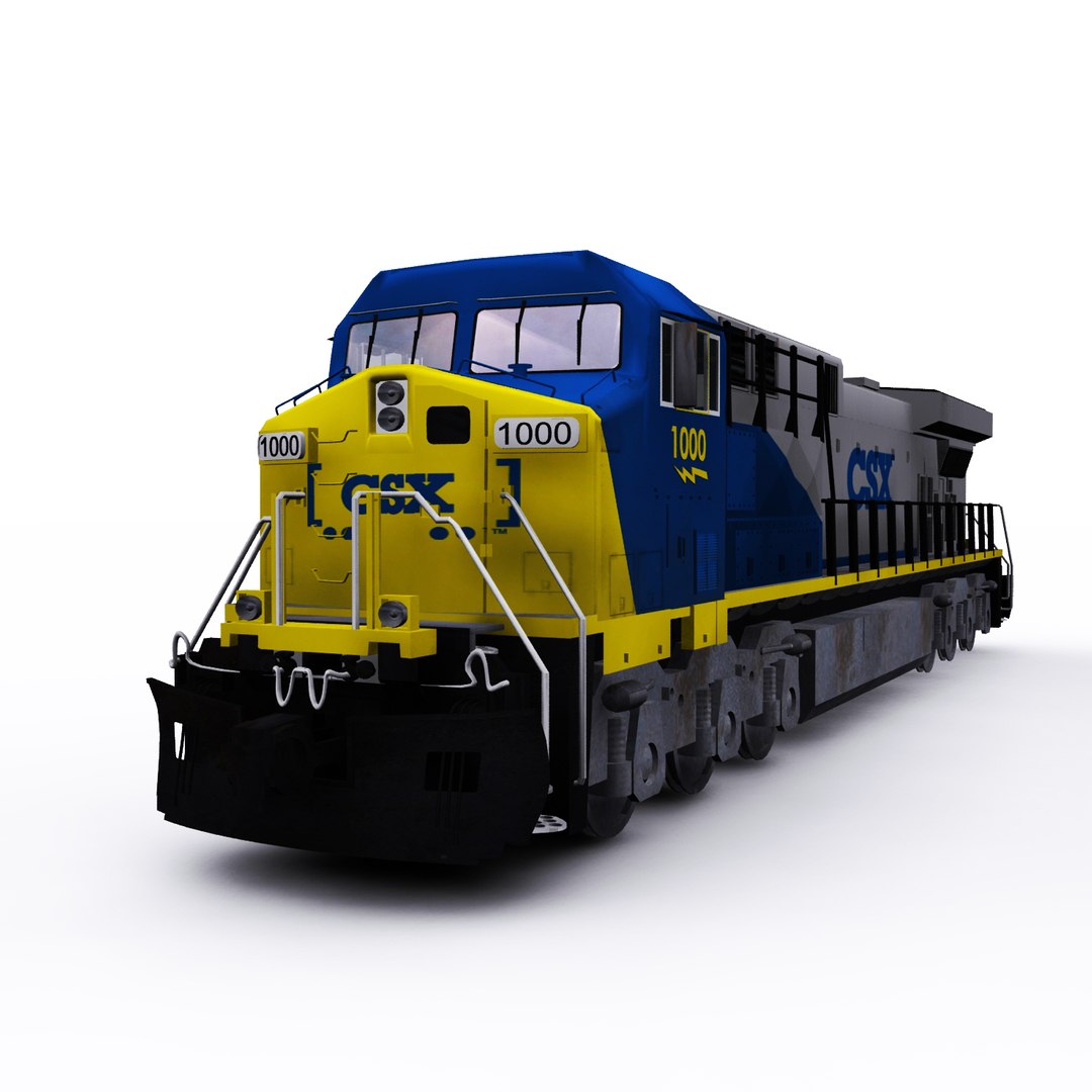 Csx Ge Locomotive Model - TurboSquid 1380171