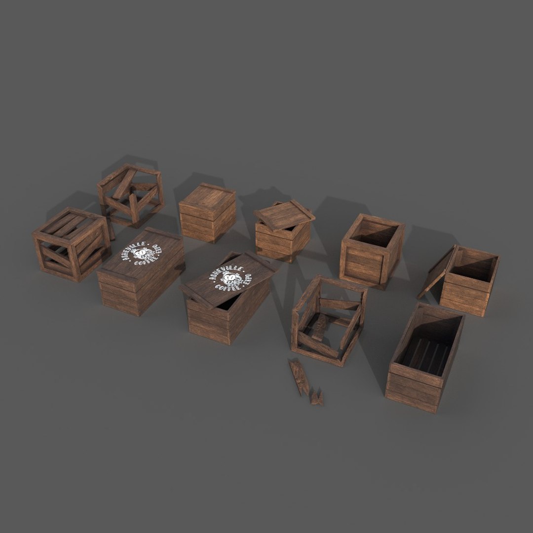 Crates Pack 3D Model - TurboSquid 1335026
