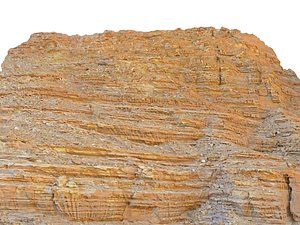 petra rock cliff 3D model