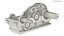 Industrial Gearbox Helical Gear Train Gray Open