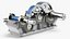 Industrial Gearbox Helical Gear Train Gray Open