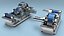 Industrial Gearbox Helical Gear Train Gray Open