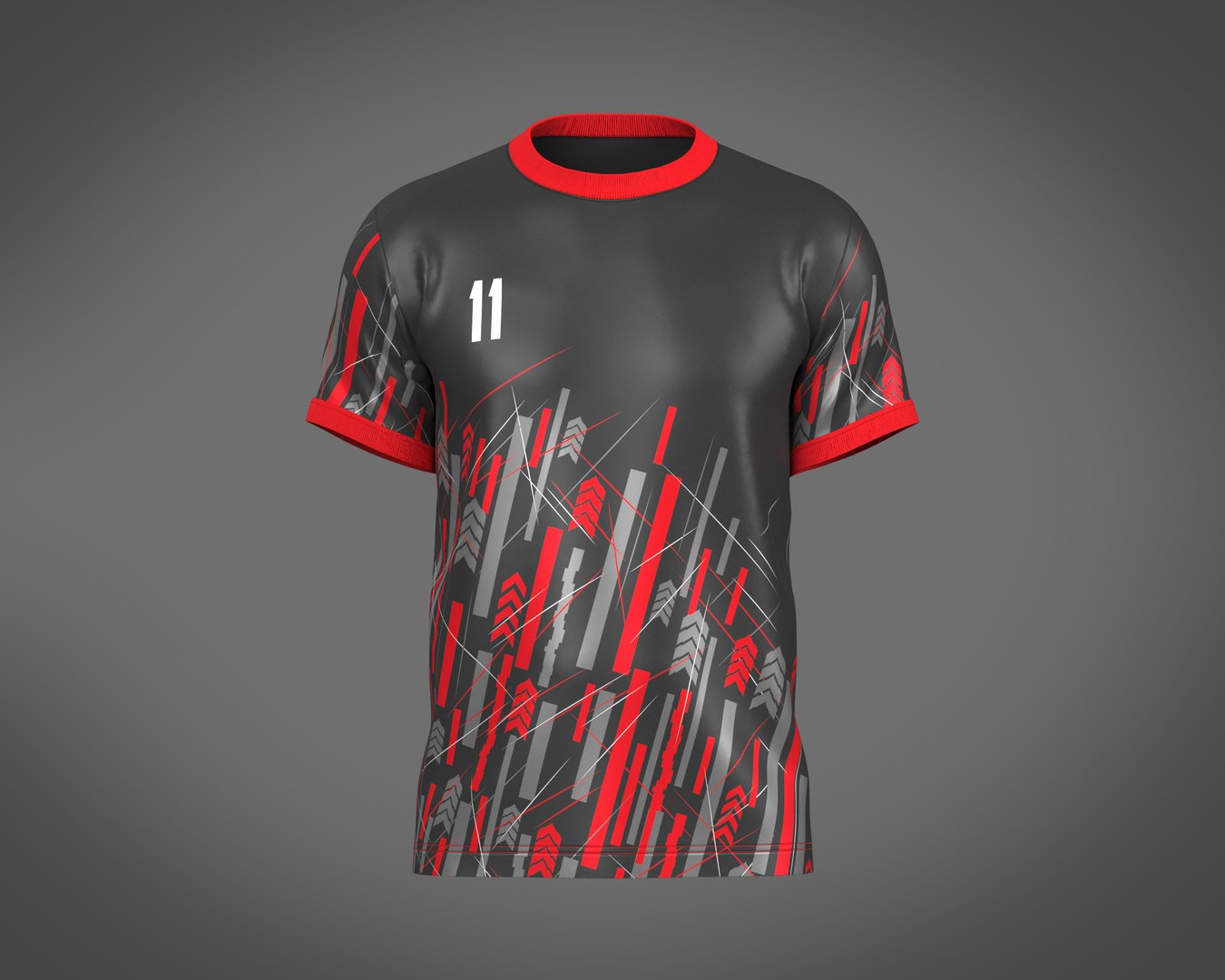 3D Soccer Football Red color Jersey Player-11 - TurboSquid 2037703