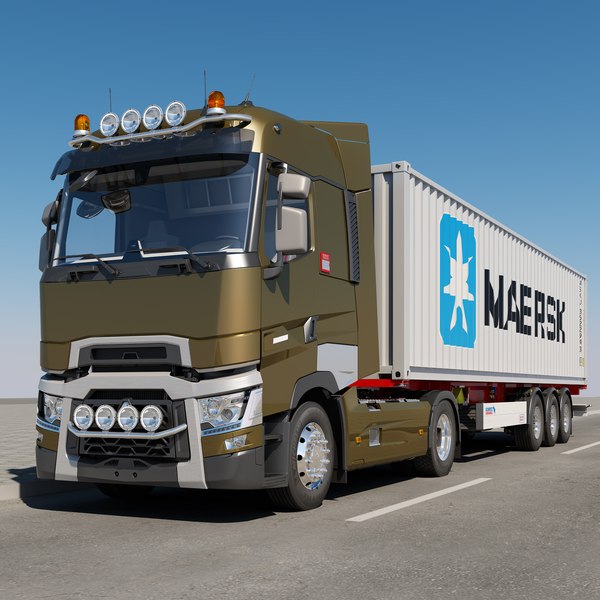 3D Модель Renault T Контейнер - TurboSquid 1138985