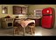 Disposition de cuisine de dessin animé Low-poly