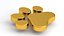 Dog Paw Print Gold