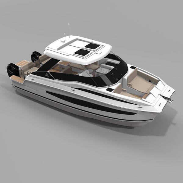 modelo 3d Aquila 32 Catamarán a motor - TurboSquid 1932099