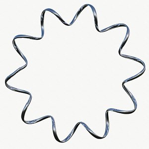 3D metal spiral spring