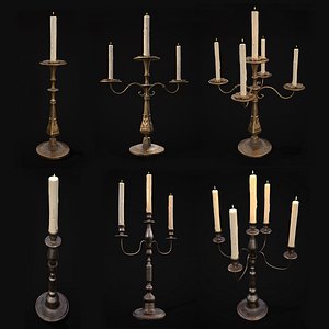 3D model Medieval Lights Mix Four