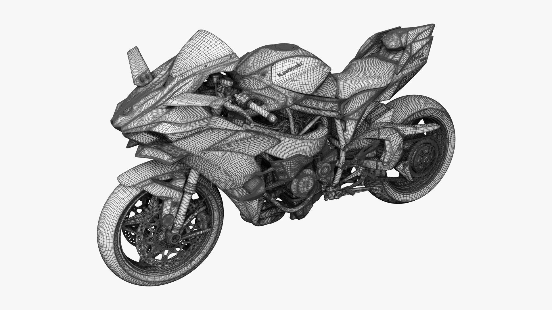 3d Kawasaki Ninja H2r Turbosquid 1802608 2090