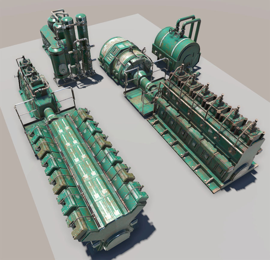 engine room 3d model