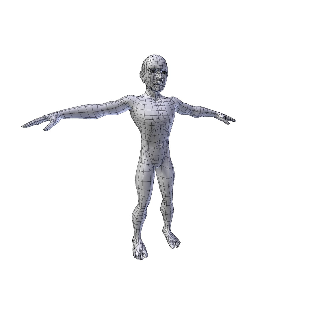 Man 1 61m Basemesh 3D Model - TurboSquid 2298551
