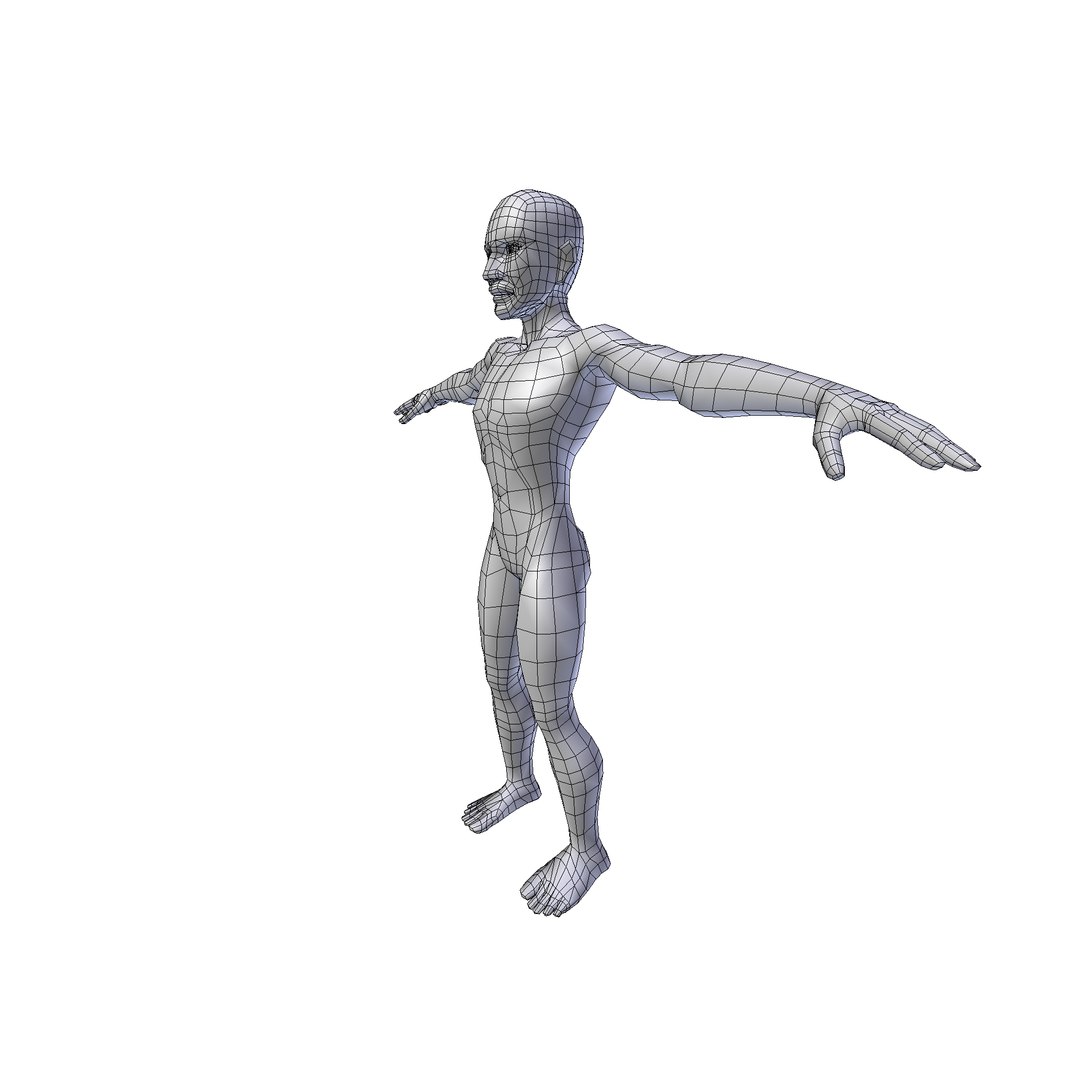 Man 1 61m Basemesh 3D Model - TurboSquid 2298551