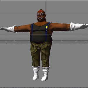 gangster thug 3d model