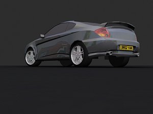 2003 hyundai tiburon 3d model
