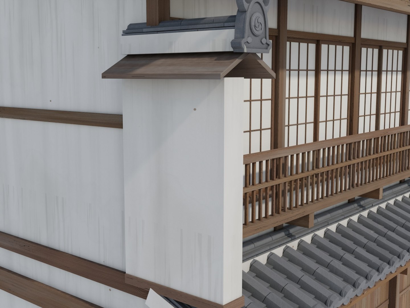 3D Japanese Ryokan Inn - Edo Period Hatago Post Town Guesthouse PBR https://p.turbosquid.com/ts-thumb/cQ/Xo7sEl/cX/16_ryokan_16_detalle_udatsu/jpg/1792627143/1920x1080/fit_q87/e58825a3a67ce46e05441de92fc7421963ccc320/16_ryokan_16_detalle_udatsu.jpg