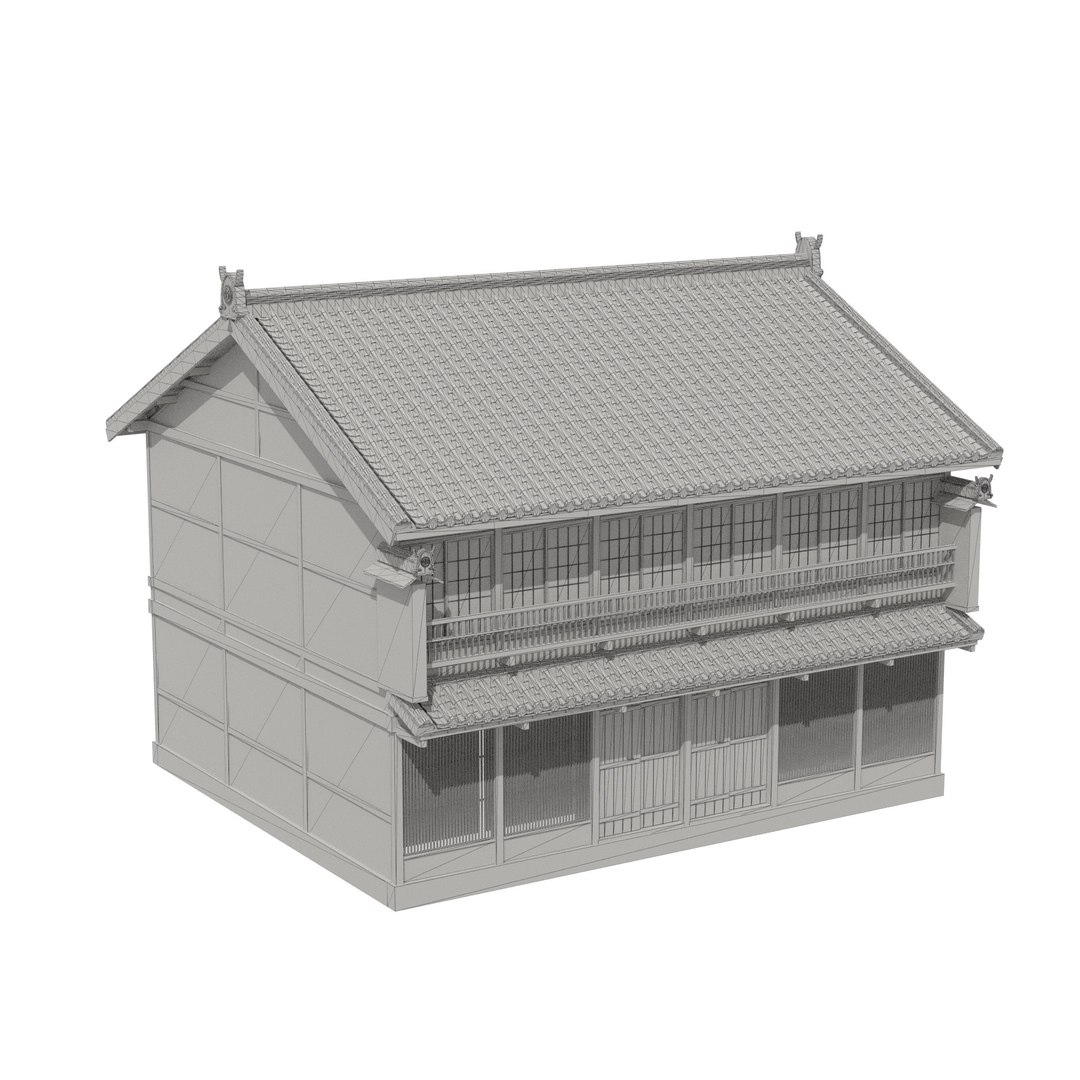 3D Japanese Ryokan Inn - Edo Period Hatago Post Town Guesthouse PBR https://p.turbosquid.com/ts-thumb/cQ/Xo7sEl/uf/09_ryokan_09_wire/jpg/1792627087/1920x1080/fit_q87/8df65970fcabdf14fac6b4e1a8ae5401cee724be/09_ryokan_09_wire.jpg