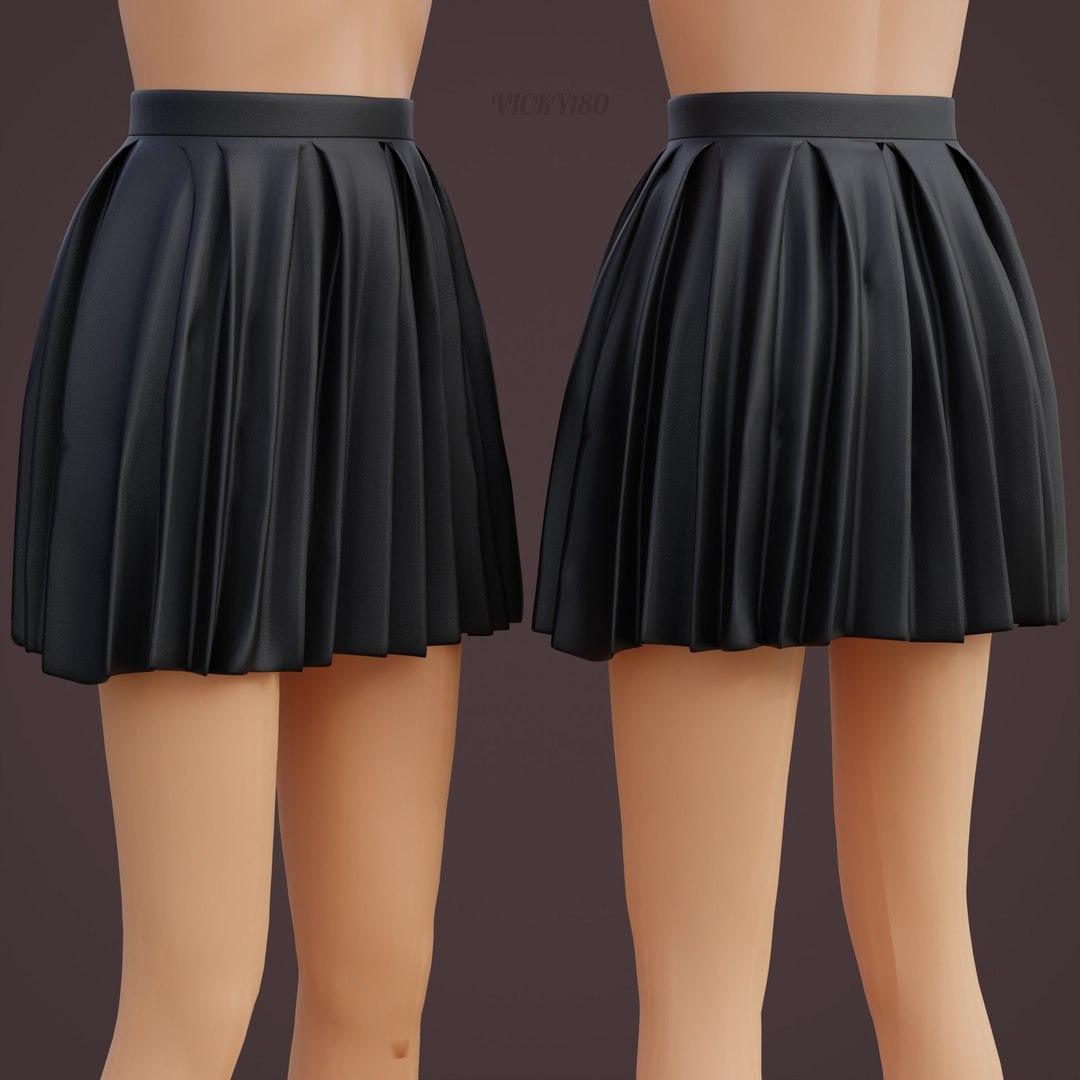 3D model Pleated Leather Mini Skirt https://p.turbosquid.com/ts-thumb/cQ/XzLNqe/06/thumbail2/jpg/1737270939/1920x1080/fit_q87/7b3d2fc26de997c68c34294600a08f4ac782bd4e/thumbail2.jpg