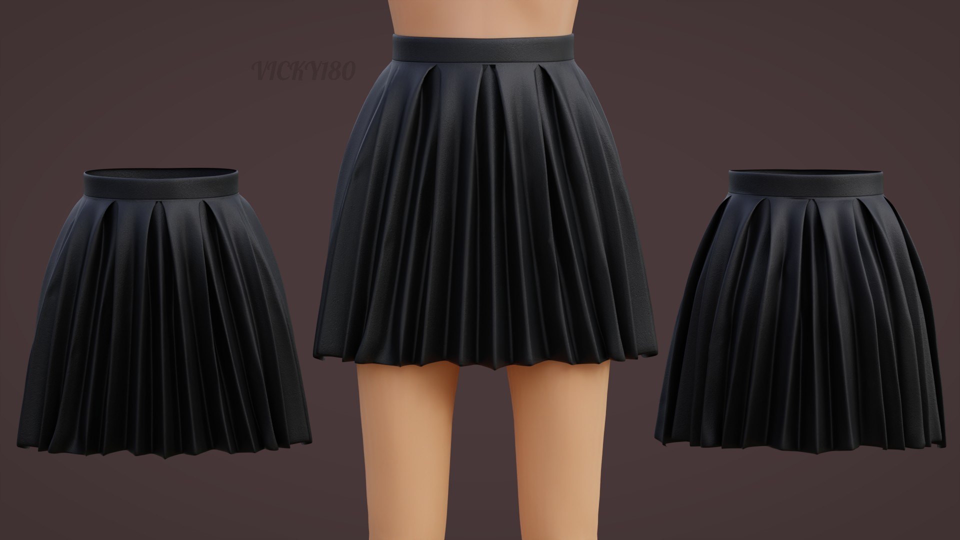 3D model Pleated Leather Mini Skirt https://p.turbosquid.com/ts-thumb/cQ/XzLNqe/SX/thumbail8/jpg/1737270946/1920x1080/fit_q87/a56d4e2f67b3cdf7d6eecf967741062bbc7dbb5a/thumbail8.jpg