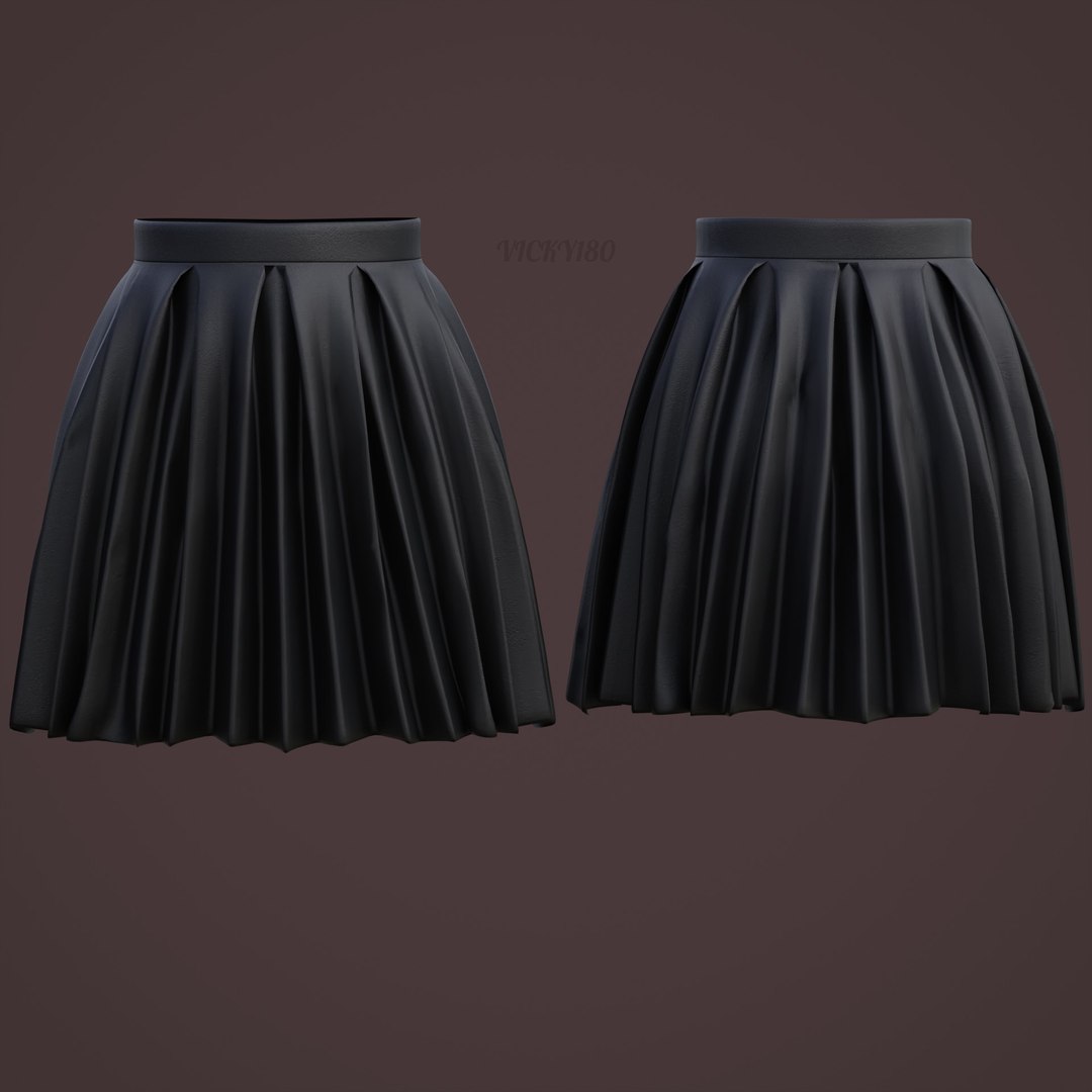 3D model Pleated Leather Mini Skirt https://p.turbosquid.com/ts-thumb/cQ/XzLNqe/ZK/thumbail/jpg/1737270936/1920x1080/fit_q87/4a7a5f542395e9b1f8f37aeca1119b36868de330/thumbail.jpg