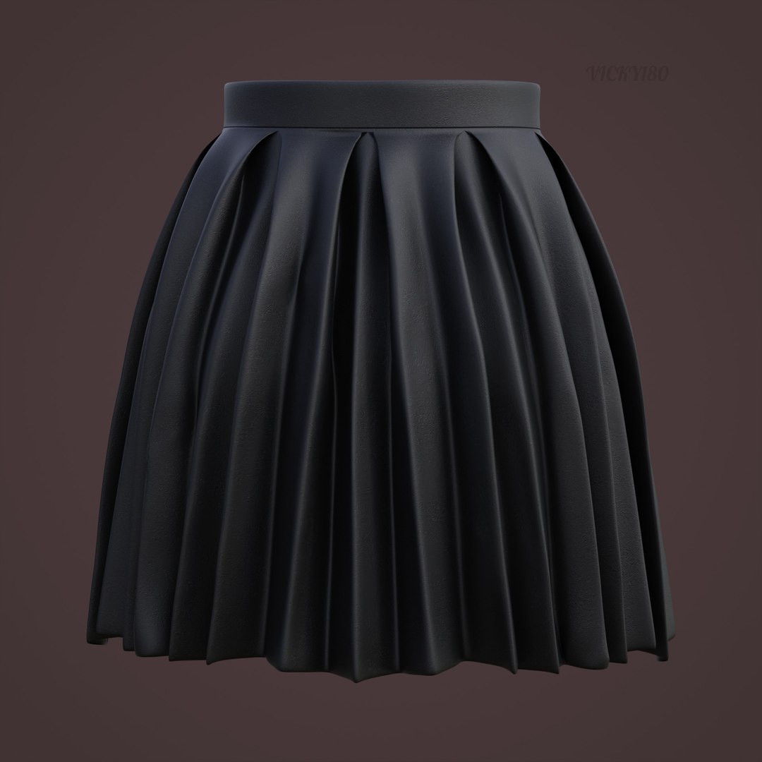 3D model Pleated Leather Mini Skirt https://p.turbosquid.com/ts-thumb/cQ/XzLNqe/gU/skirt0010/jpg/1737271827/1920x1080/fit_q87/731876b20ce9cd6e83100fc810a7ea0748179ab8/skirt0010.jpg