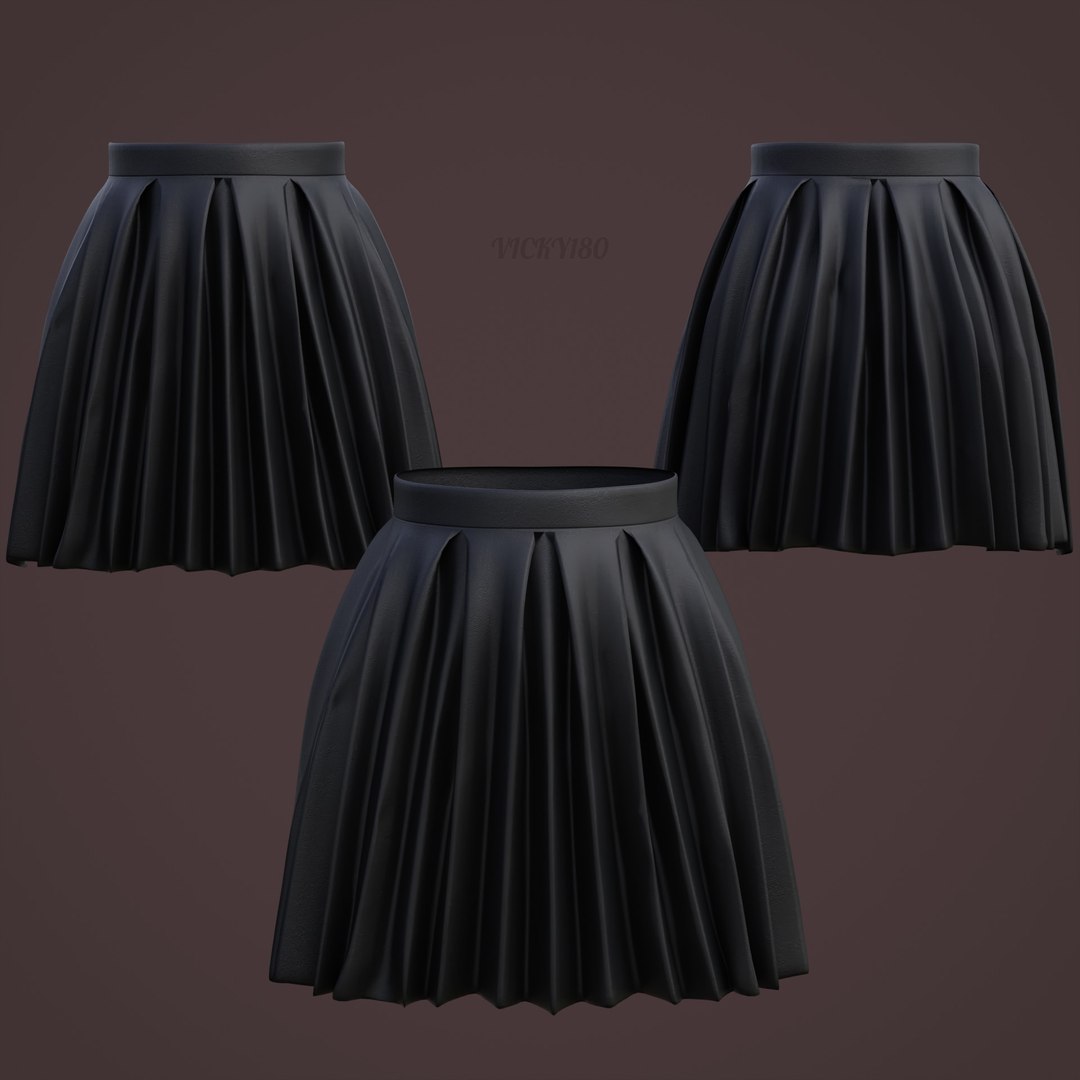 3D model Pleated Leather Mini Skirt https://p.turbosquid.com/ts-thumb/cQ/XzLNqe/qV/thumbail3/jpg/1737270940/1920x1080/fit_q87/a96c98fde8b8be956b8169c44ca24fd06e4c1719/thumbail3.jpg