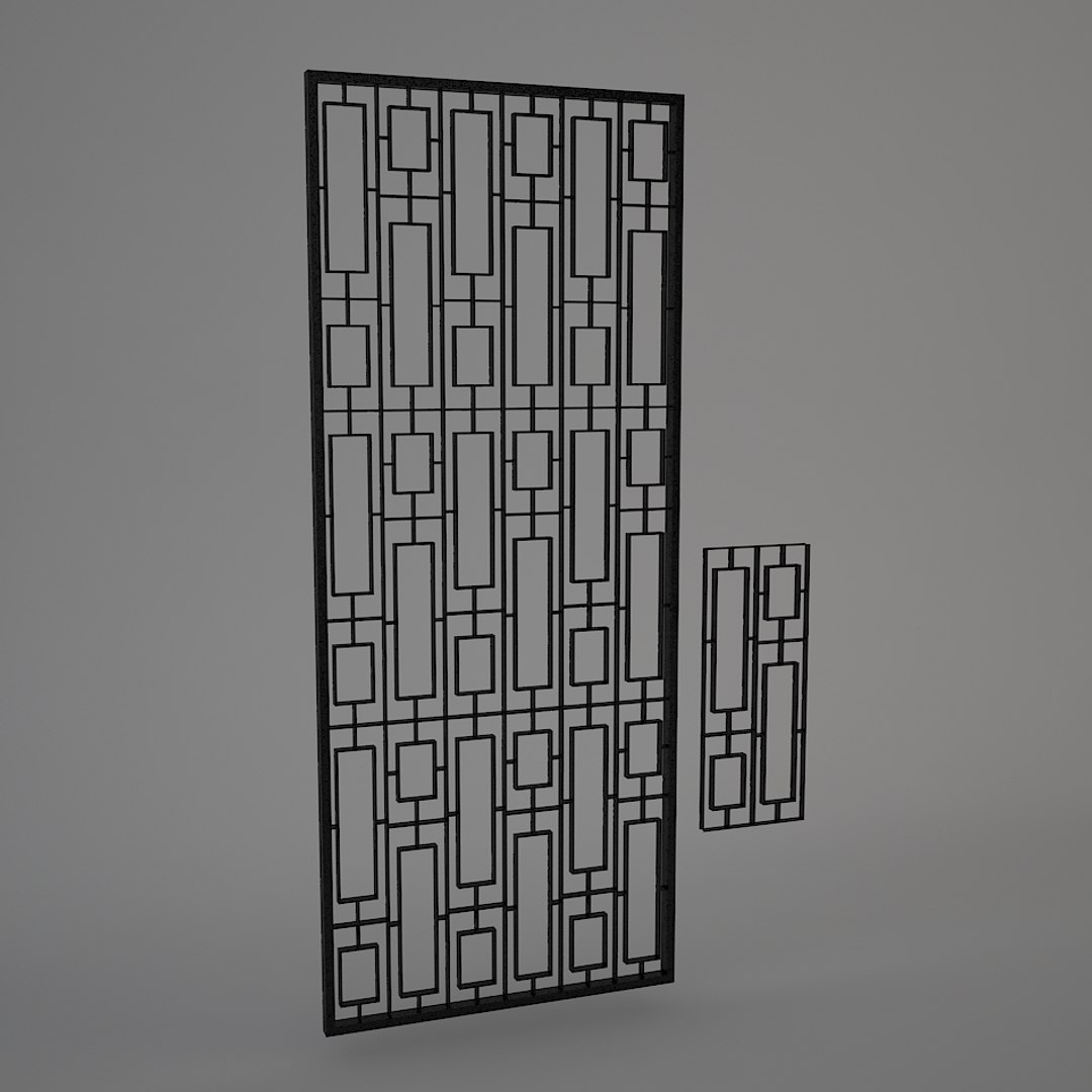 Iron pattern door model - TurboSquid 1307777