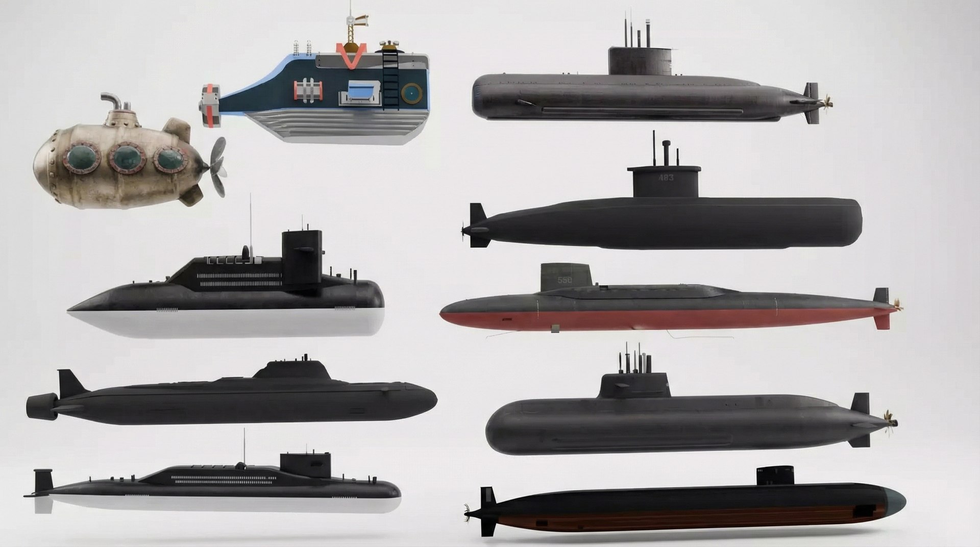 3D Submarine Pack Of 10 https://p.turbosquid.com/ts-thumb/cQ/ae5NWm/bg/marini1/jpeg/1770820545/1920x1080/fit_q87/7665431866c56991801d48bef0765c8c52065a3b/marini1.jpg