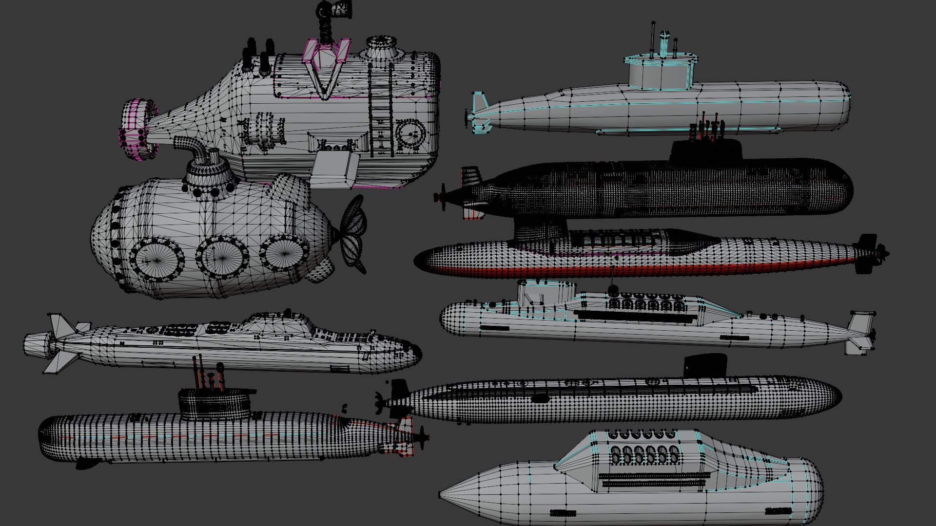 3D Submarine Pack Of 10 https://p.turbosquid.com/ts-thumb/cQ/ae5NWm/f5/wireframe/png/1740460245/1920x1080/fit_q87/1523b45284b41c9847d504864c7a3ab1ed08a1b5/wireframe.jpg
