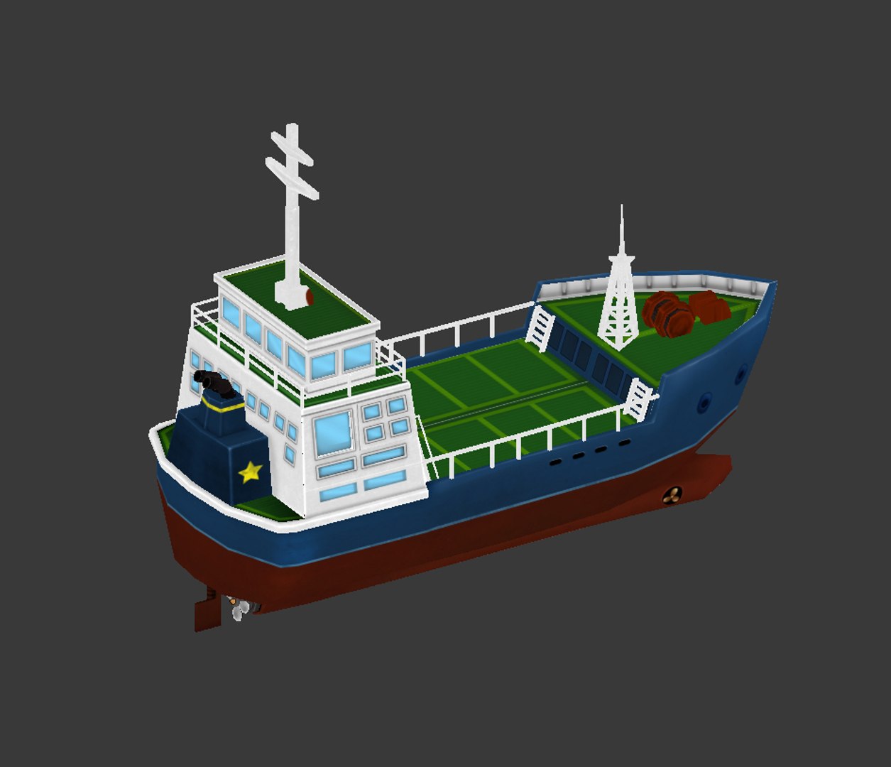 Cartoon Ship Container 3D Model - TurboSquid 1231796