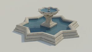 moroccan fountain 3D model