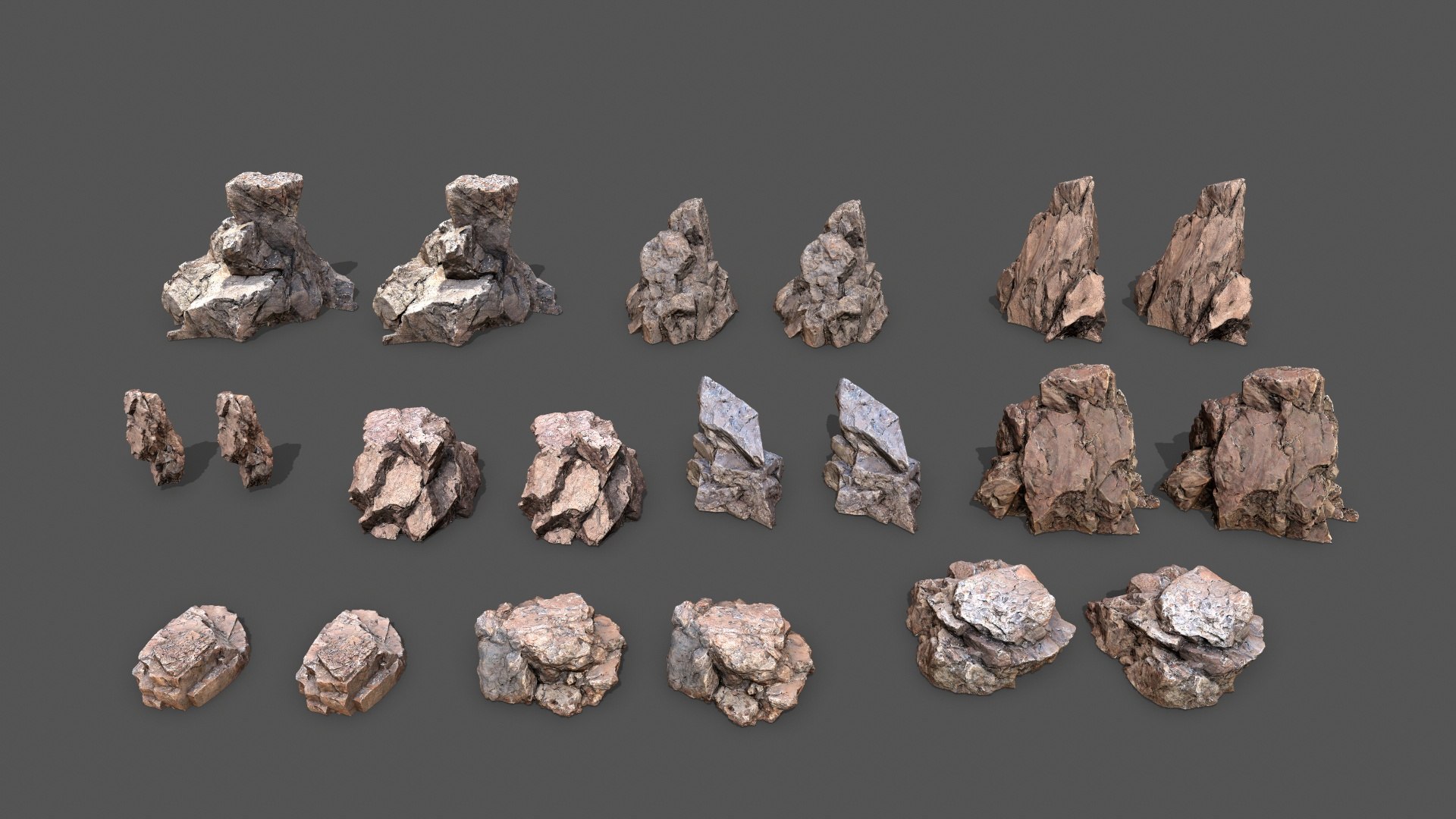 3D Desert Rocks Model - TurboSquid 2285909