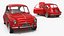 Fiat 600 Retro Coupe Red Rigged