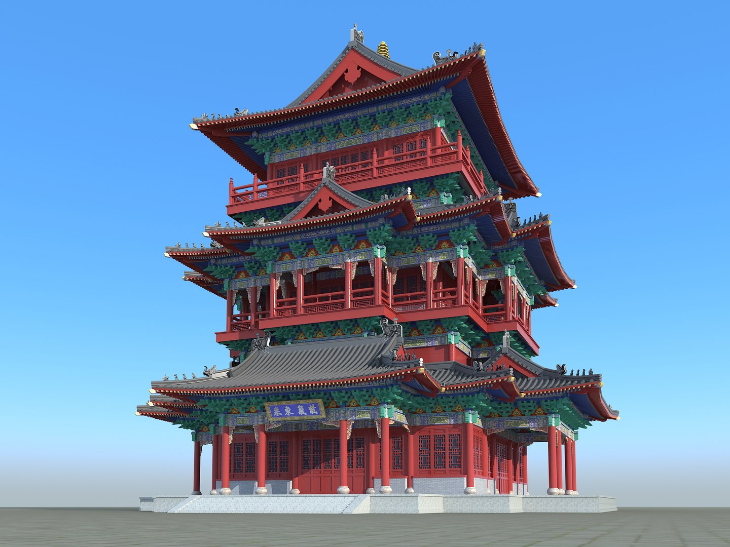 Chinese Building 31 Model - Turbosquid 1984149