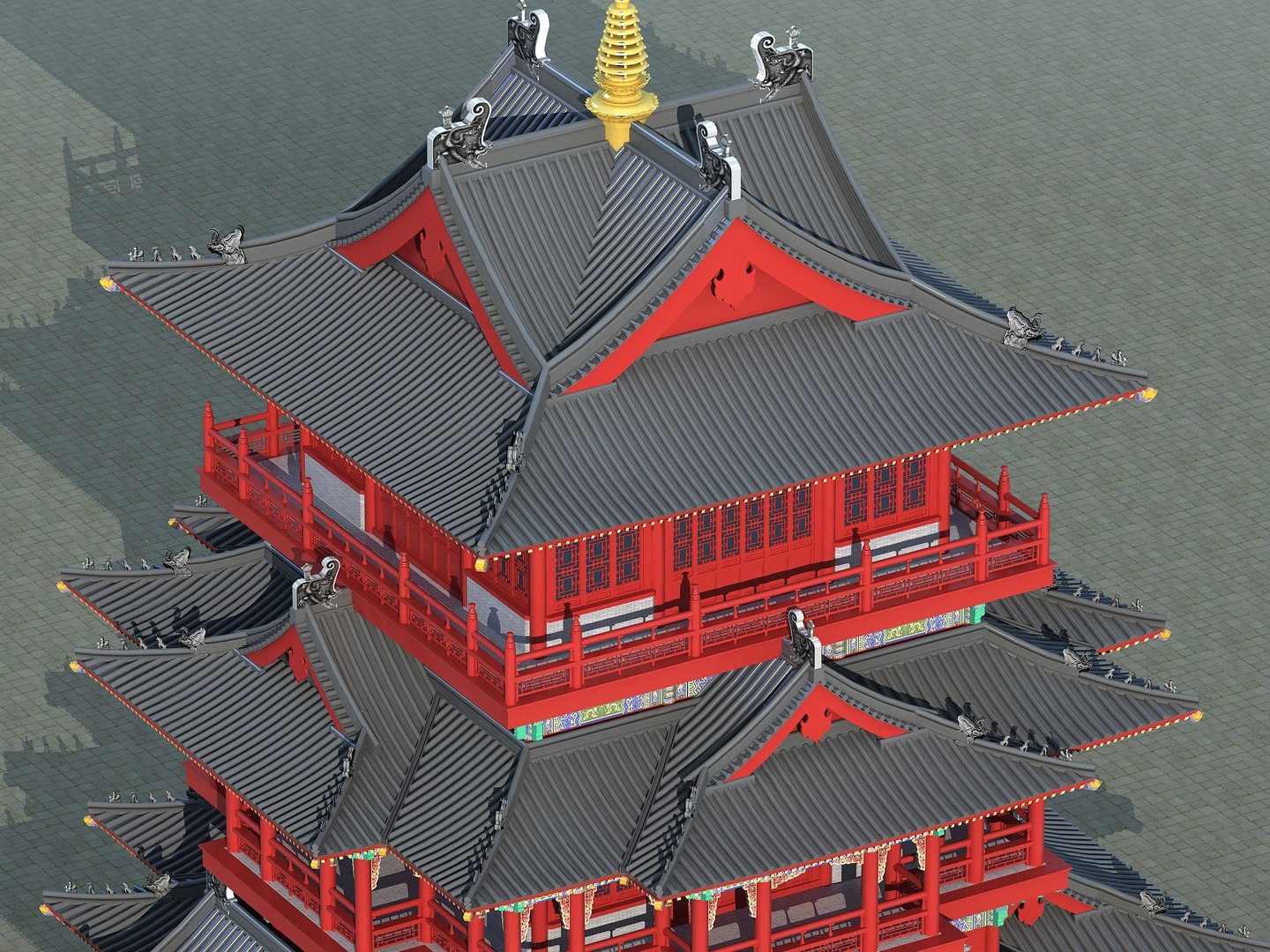 Chinese Building 31 Model - TurboSquid 1984149