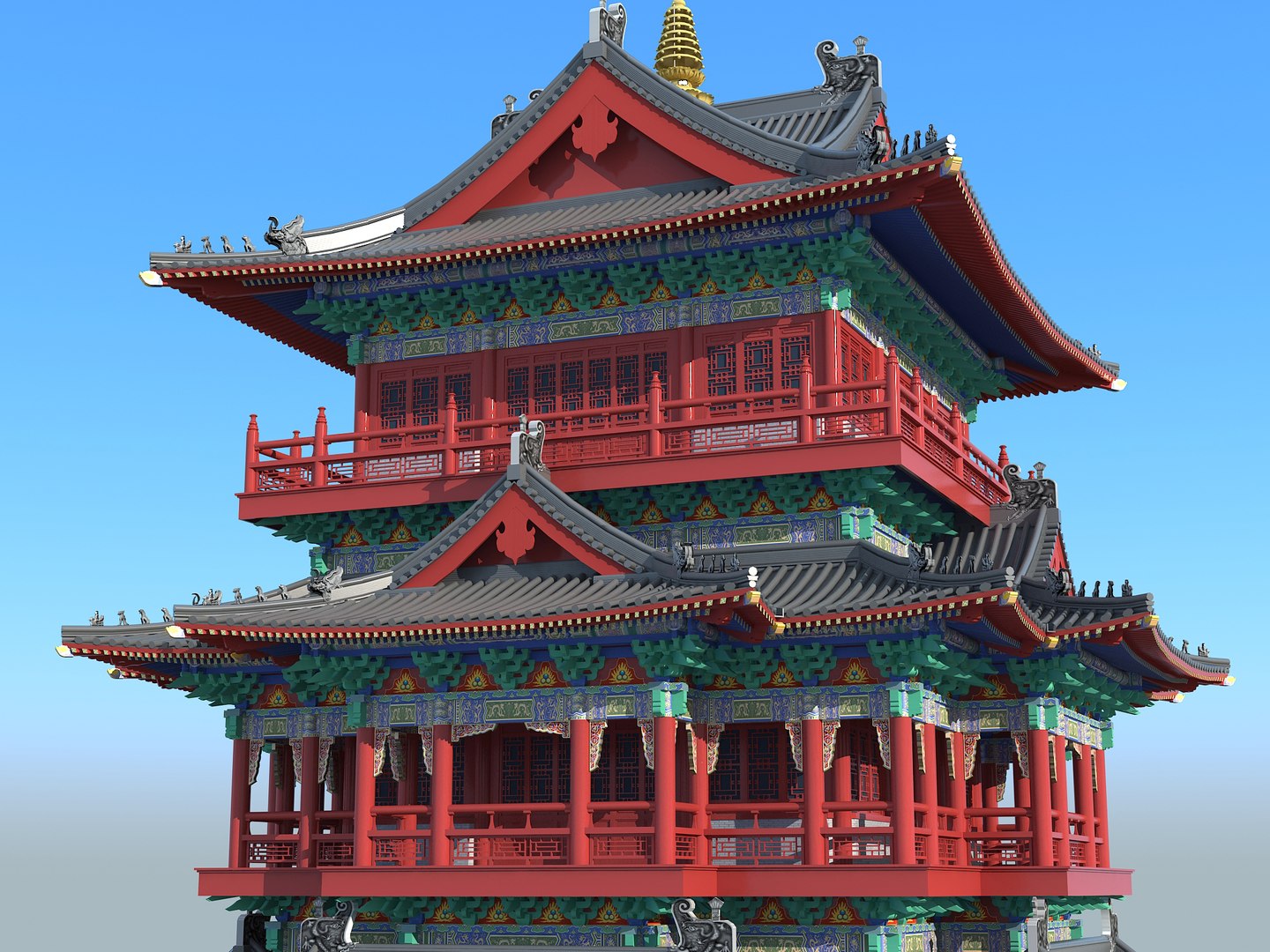 Chinese Building 31 Model - TurboSquid 1984149