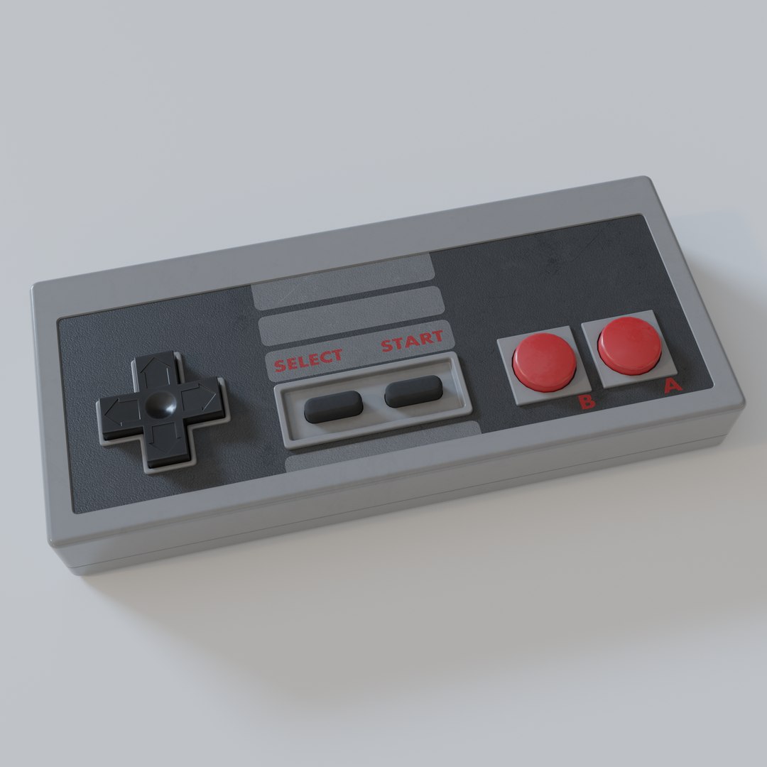 Free Nes Controller 3D Model TurboSquid 1602782
