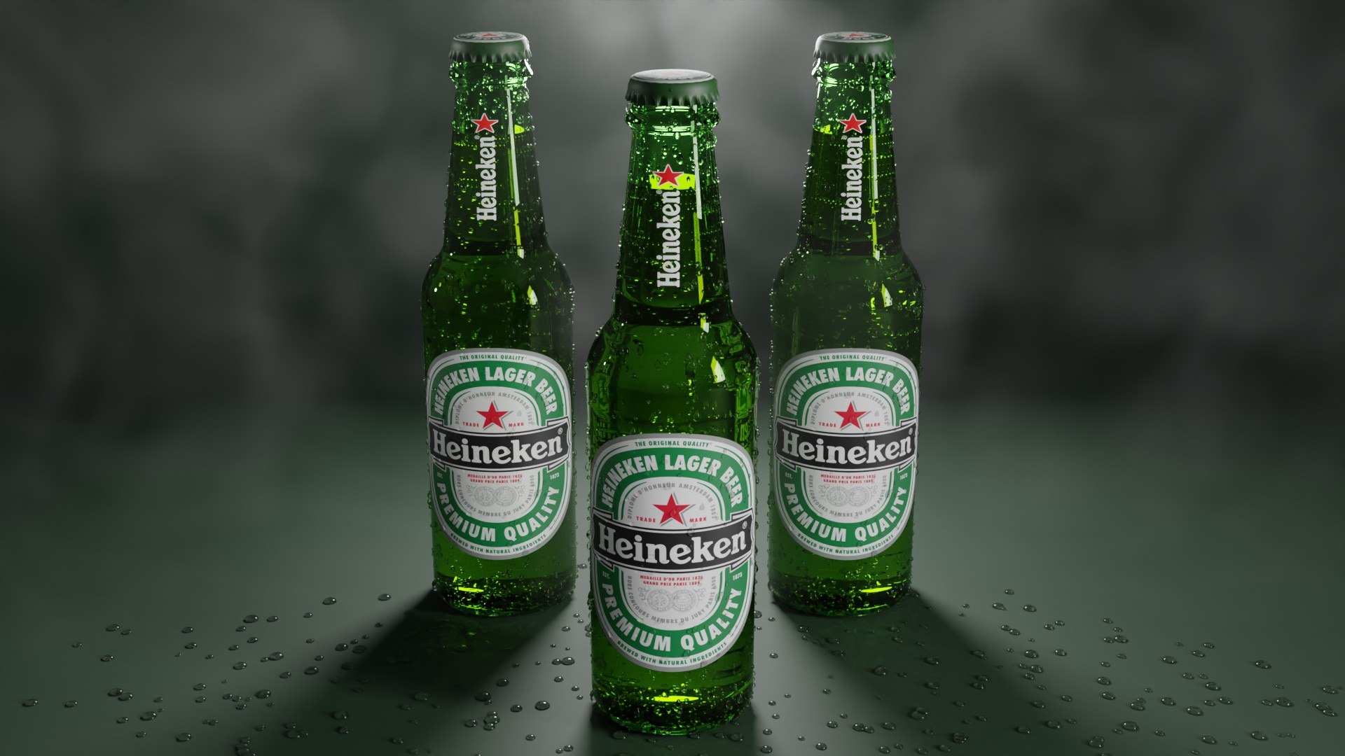 Heineken Beer Bottle Realistic Model - TurboSquid 2012962