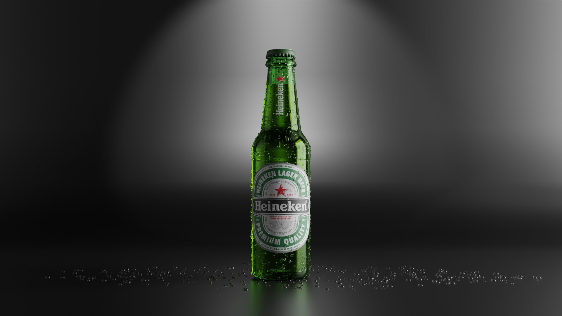 Heineken Beer Bottle Realistic Model - TurboSquid 2012962