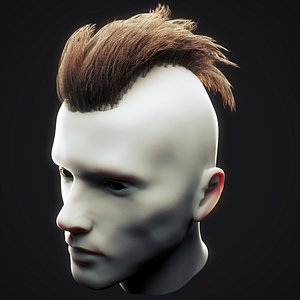 undercut hairstyle 4 3D