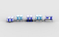 Container stairs set 3D model