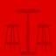 Tabourets et table ronde de Karl Andersson