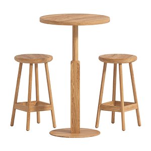 Stools and Round table By Karl Andersson