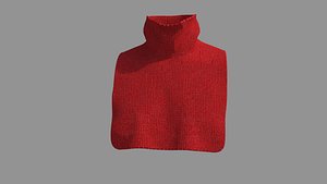 3D Scarf - High Neck Collar