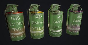 grenade smoke 3D model