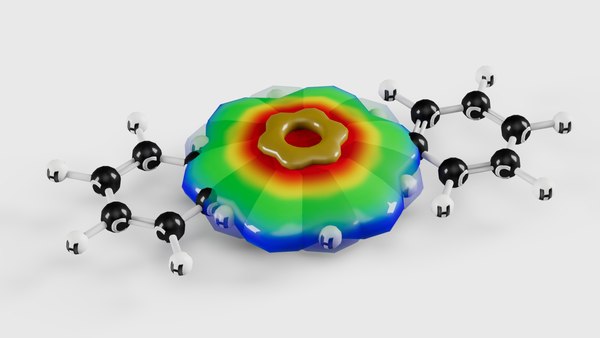 ベンゼンの軌道構造3Dモデル - TurboSquid 2018066