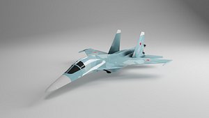 SU-34 low poly model
