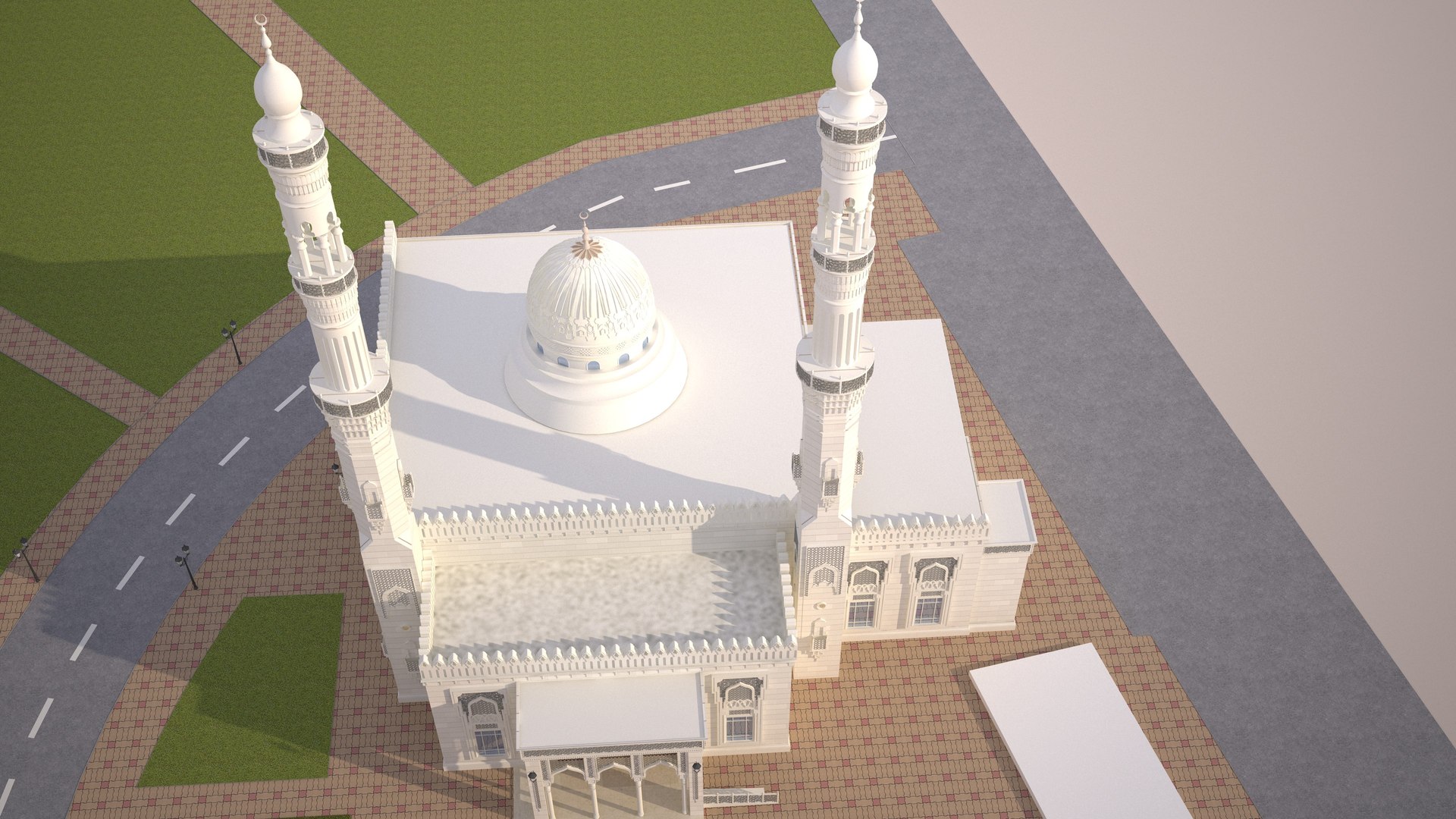 Mosque 3D 3D Model - TurboSquid 2120660