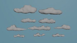 Cartoon Clouds- 10 Pack - Free